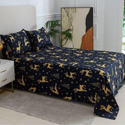 Imaginea Set de cearșaf de Crăciun 200 x 240 cm și 2 fețe de pernă 50 x 70 cm