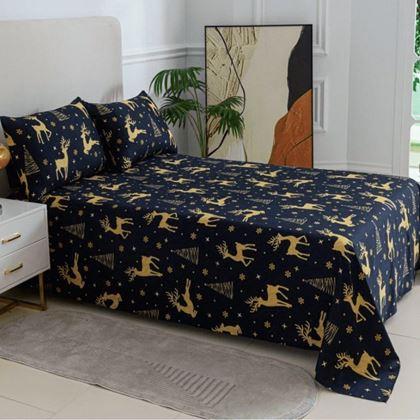 Imaginea din Set de cearșaf de Crăciun 200 x 240 cm și 2 fețe de pernă 50 x 70 cm