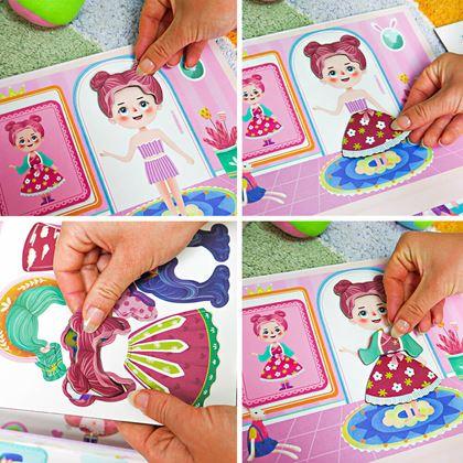 Imaginea din Joc magnetic pentru copii în valiză de îmbrăcare a păpușilor