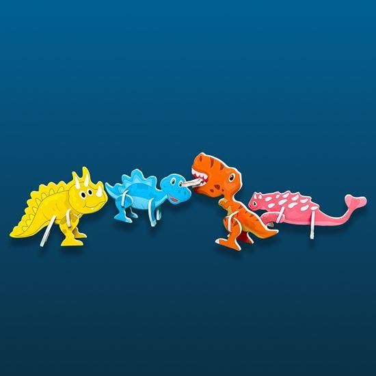 Imaginea din Puzzle 3D dinozauri