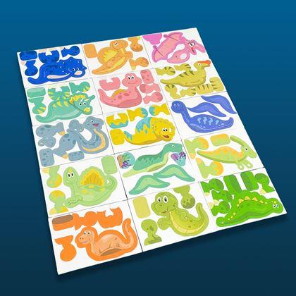 Imaginea din Puzzle 3D dinozauri, 25 piese