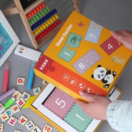 Imaginea din Puzzle educaționale – numărat, 20 de piese