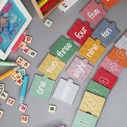 Imaginea din Puzzle educaționale – numărat, 20 de piese