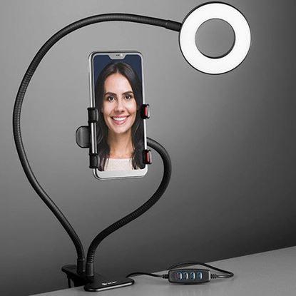 Imaginea Suport pentru telefon cu leduri pentru selfie