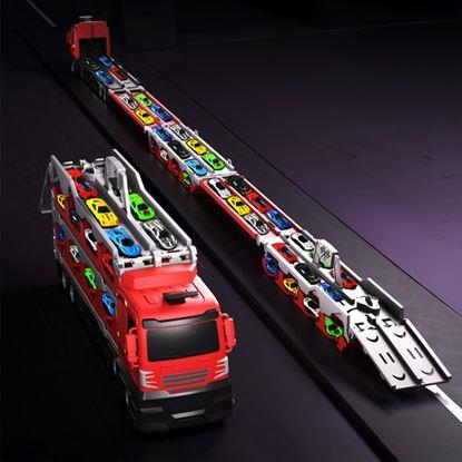 Imaginea Camion extensibil - pistă de mașini cu mini mașinuțe