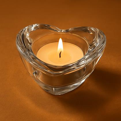 Imaginea din Sfeșnic de sticlă pentru lumânare tip pastilă