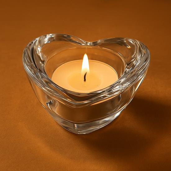 Imaginea din Sfeșnic de sticlă pentru lumânare tip pastilă