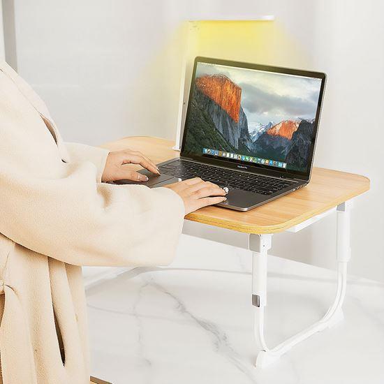 Imaginea din Măsuță extensibilă pentru laptop cu lampă USB