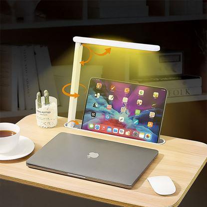 Imaginea Măsuță extensibilă pentru laptop cu lampă USB