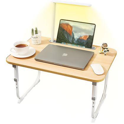 Imaginea din Măsuță extensibilă pentru laptop cu lampă USB