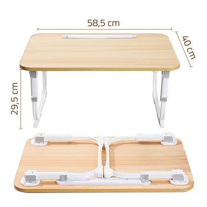 Imaginea din Măsuță extensibilă pentru laptop cu lampă USB