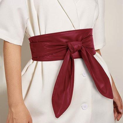 Imaginea din Curea decorativă pentru femei  - roșcat-maroniu