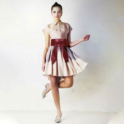 Imaginea din Curea decorativă pentru femei  - roșcat-maroniu