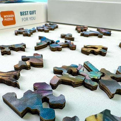 Imaginea din Puzzle din lemn cu pisici  - pisică tigrată