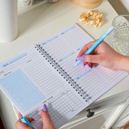 Imaginea din Agendă de motivare nedatatată  -  albastră