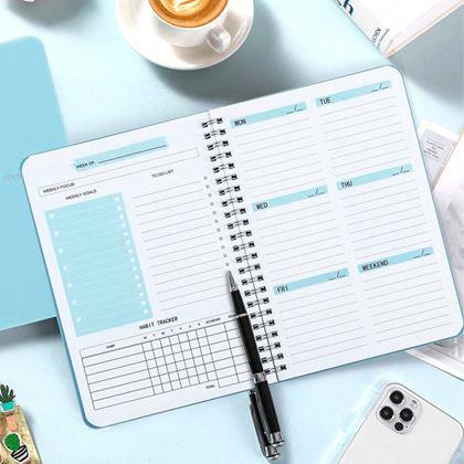 Imaginea din Agendă de motivare nedatatată  -  albastră