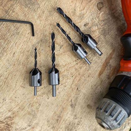 Imaginea din Set de burghie cu adâncitor - 4 bucăți