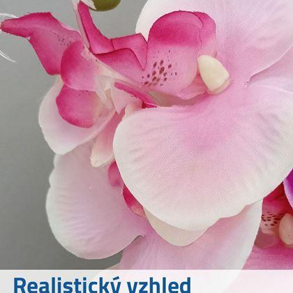 Imaginea din Flori artificiale orhidee - roz închis