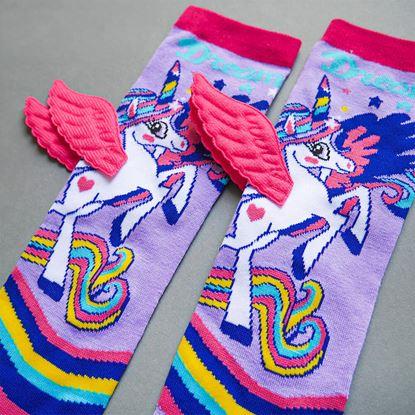 Imaginea Șosete pentru copii cu unicorni