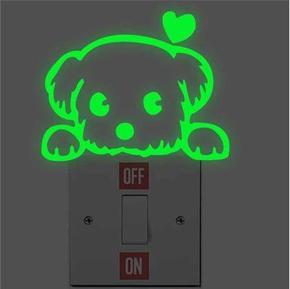 Imaginea din Sticker luminoase peste întrerupător  - căţel