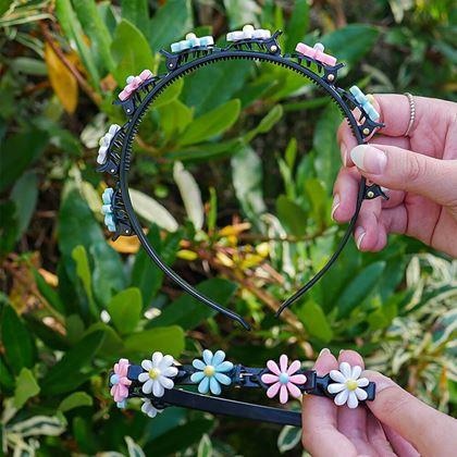 Imaginea din Bentita pentru copii cu clești și fundițe  -  flori