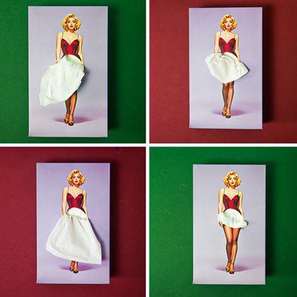 Imaginea din Batiste de hârtie la cutie - doamnă în rochie