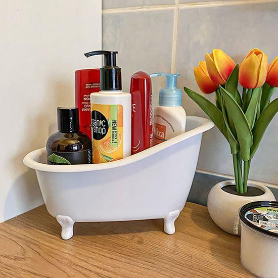 Imaginea din Organizator pentru cosmetice - tăviță - alb