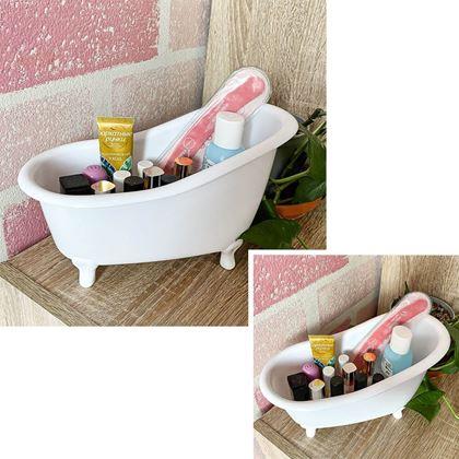 Imaginea din Organizator pentru cosmetice - tăviță - alb