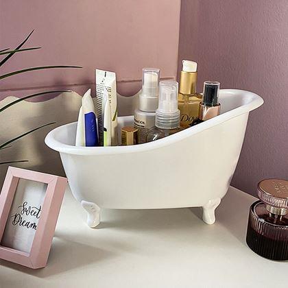 Imaginea din Organizator pentru cosmetice - tăviță - alb