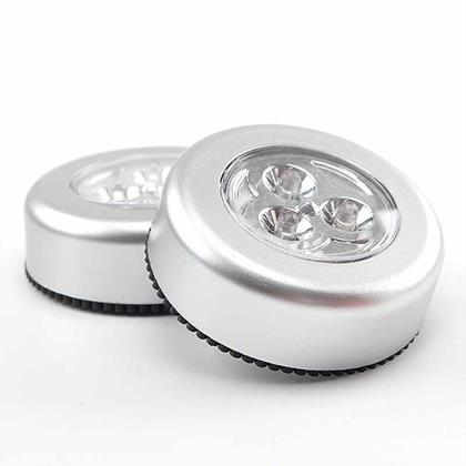 Imaginea din Lampă autoadezivă cu 3 LED-uri argintie