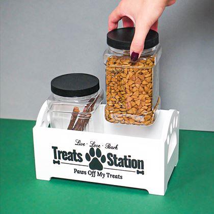 Imaginea din Recipient cu 2 containere pentru recompense pentru câini