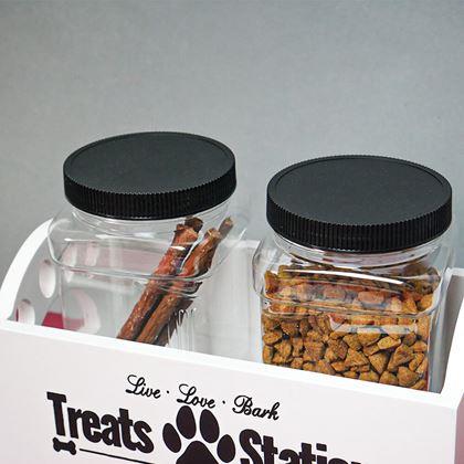 Imaginea din Recipient cu 2 containere pentru recompense pentru câini