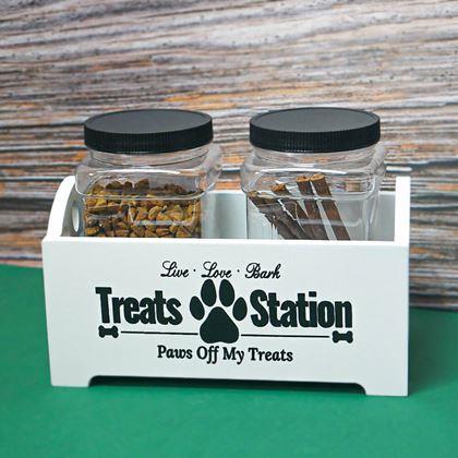 Imaginea din Recipient cu 2 containere pentru recompense pentru câini