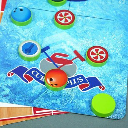 Imaginea din Set de jocuri sportive de masă 6-în-1 – fotbal, baschet, curling, curse, popice, bowling