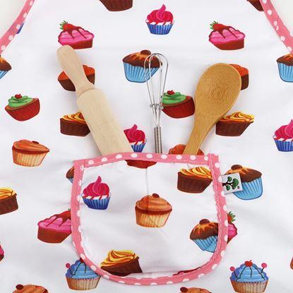 Imaginea Set de patiserie pentru copii cu ustensile și șorț