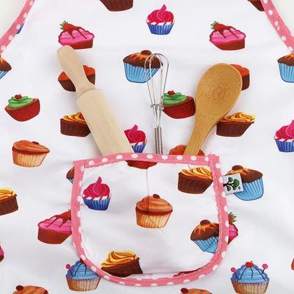 Imaginea din Set de patiserie pentru copii cu ustensile și șorț