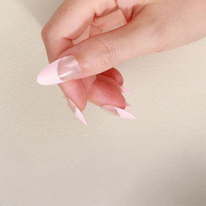 Imaginea din Autocolante elegante pentru unghii - manichiură franțuzească - roză