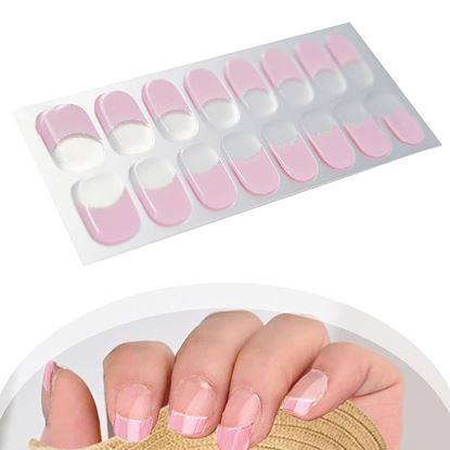 Imaginea Autocolante elegante pentru unghii - manichiură franțuzească