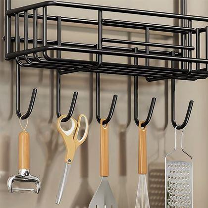 Imaginea din Organizer metalic pentru frigider negru