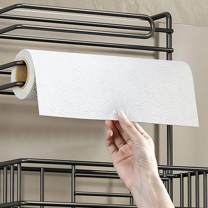 Imaginea din Organizer metalic pentru frigider negru