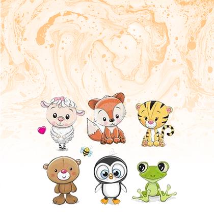 Imaginea din Decoratiuni termocolante pentru haine  -  animale mici