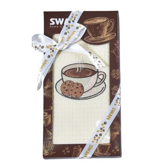Imaginea din Prosop de bucătărie în ambalaj cadou 70x50 cm - cafea