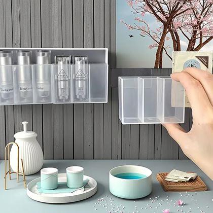 Imaginea din Organizator autoadeziv cu 3 compartimente - transparent