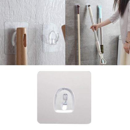 Imaginea din 10 bucăți cârlige autoadezive fără găurire