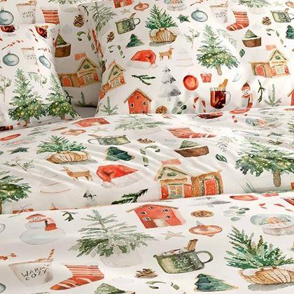Imaginea din Lenjerie de pat din microfibră flanel – Crăciun fermecat