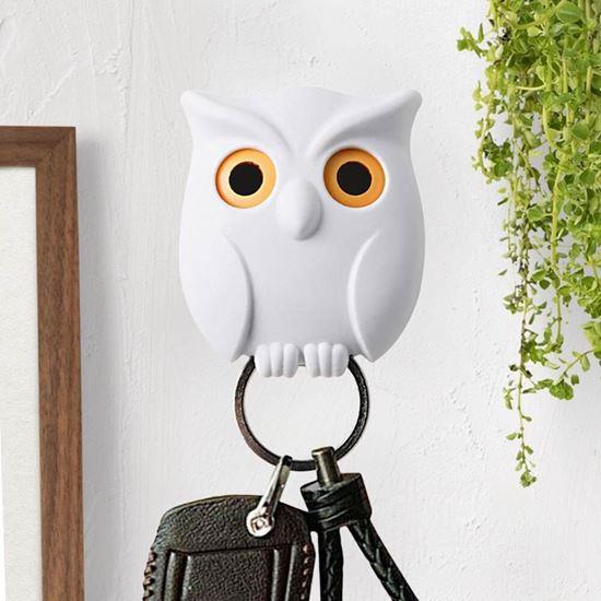 Imaginea din Suport pentru chei magnetică  -  bufniță albă