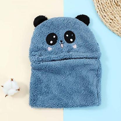 Imaginea Căciulă cu guler tip ursuleț, cu urechi