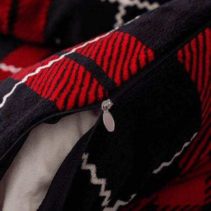 Imaginea din Lenjerie din microfibră plușată - tartan
