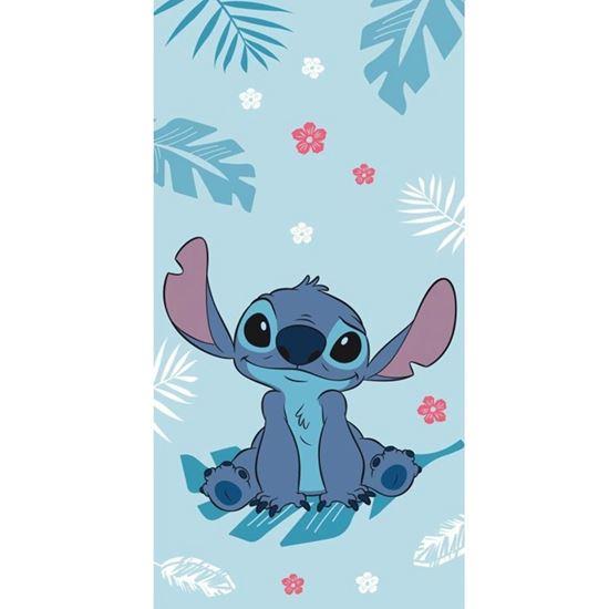 Imaginea din Prosop de baie din frotir pentru copii Lilo și Stitch Blue 70x140 cm