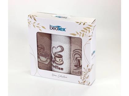 Imaginea din Set cadou prosoape frotir, 3 bucăți - cafea